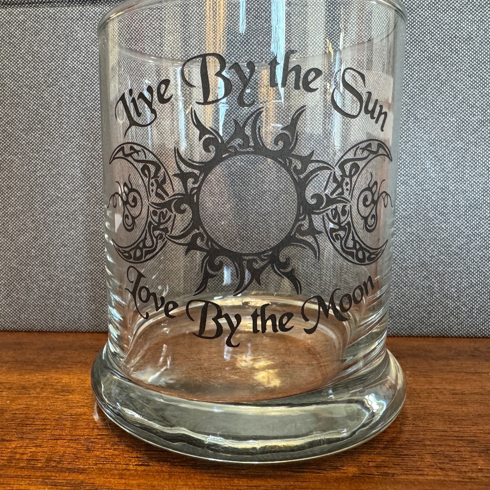 Glass Etched - Candleholder